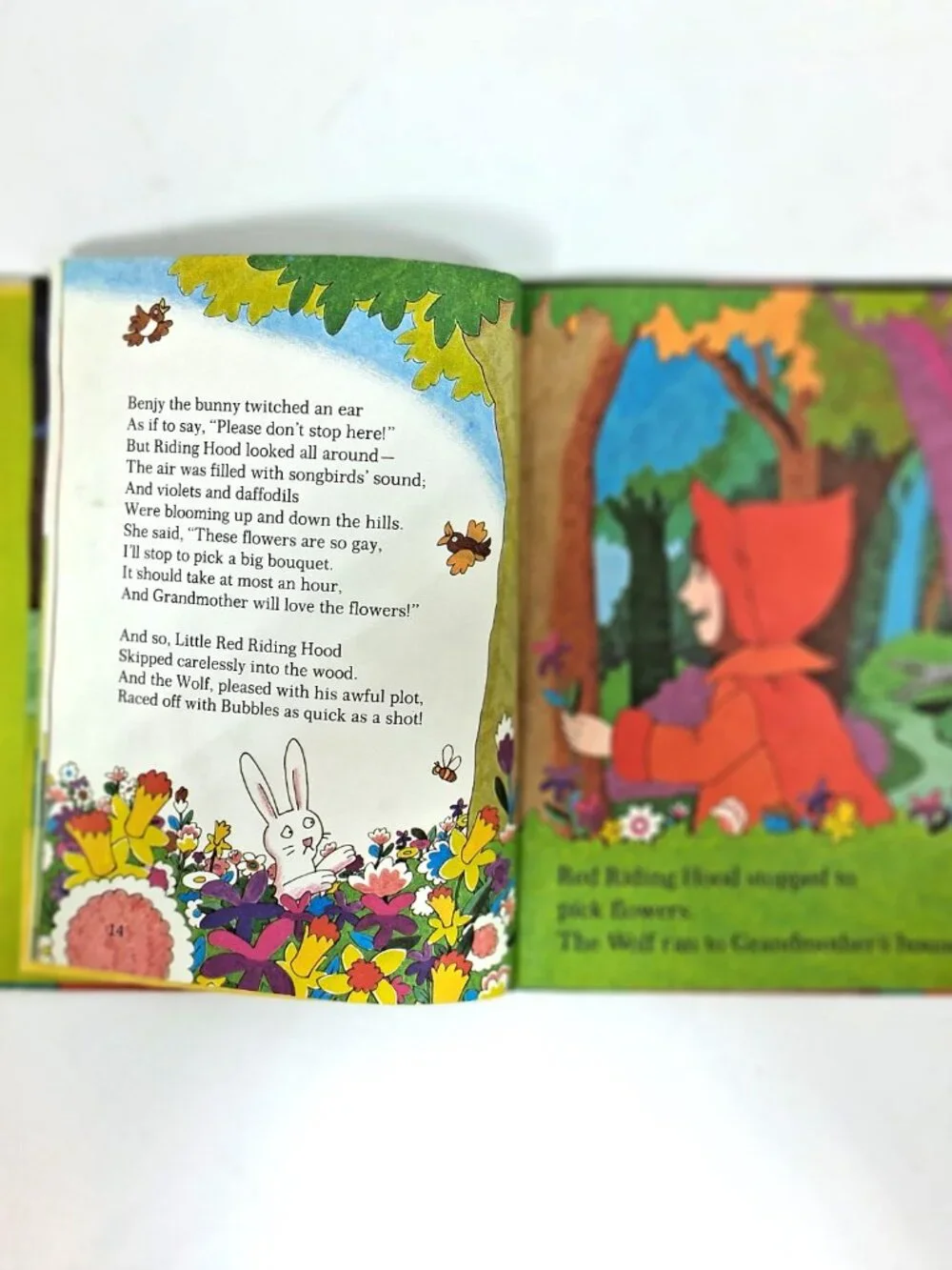 Little Red Riding Hood with Benjy and Bubbles, Vintage 70s Book